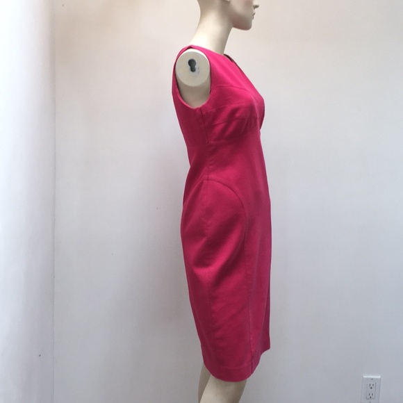 Gorgeous 🌈✨Narciso Rodriguez Rose Cotton Sheath Dress 42💝 - Picture 3 of 8